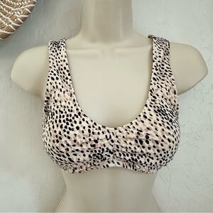 Hollister Leopard Print Women's Swim Bathing Suit Top. Size XS